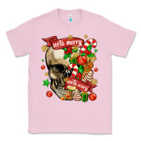 Bubblegum Pink sorta merry sorta scary Classic Tee - MaliasSmallBusiness