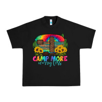 Black camp more worry less with caravan Urban Heavy Tee - Artiststas