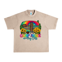 French Oak camp more worry less with caravan Urban Heavy Tee - Artiststas
