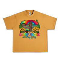 Peanut Butter camp more worry less with caravan Urban Heavy Tee - Artiststas