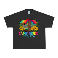 Pigment Black camp more worry less with caravan Urban Heavy Tee - Artiststas