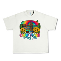 Pistachio camp more worry less with caravan Urban Heavy Tee - Artiststas