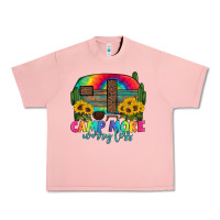 Salmon camp more worry less with caravan Urban Heavy Tee - Artiststas