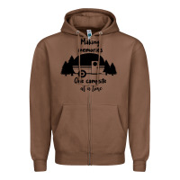 Chestnut making memories Zipper Hoodie - Unal Design