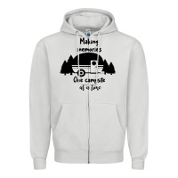 Dove Grey making memories Zipper Hoodie - Unal Design