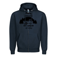 Navy making memories Zipper Hoodie - Unal Design