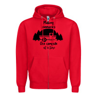 Red making memories Zipper Hoodie - Unal Design