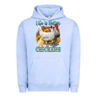 Pigment Grape Ice Western Life Is Better With Chickens Urban Hoodie - LillyAllenDesigns