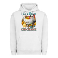 Pigment Lunar Rock Western Life Is Better With Chickens Urban Hoodie - LillyAllenDesigns
