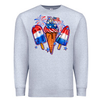 Heather Grey 4th of July ice creams Premium Sweatshirt - Neo Western