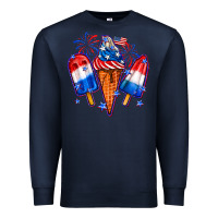 Navy 4th of July ice creams Premium Sweatshirt - Neo Western
