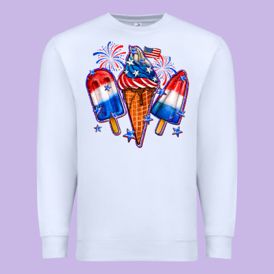 4th Of July Ice Creams Premium Sweatshirt Designed By Neo Western