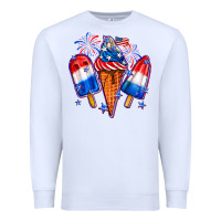 White 4th of July ice creams Premium Sweatshirt - Neo Western