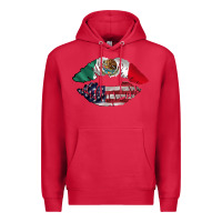Cardinal mexico usa lips Premium Hoodie - AdoDesignShop