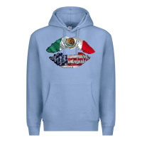 Colony Blue mexico usa lips Premium Hoodie - AdoDesignShop