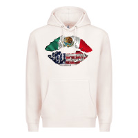 Pale Pink mexico usa lips Premium Hoodie - AdoDesignShop