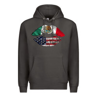Smoke mexico usa lips Premium Hoodie - AdoDesignShop