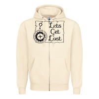 Sandshell lets get lost Zipper Hoodie - Unal Design