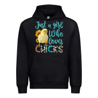 Black Western Just A Girl Who loves Chicks Urban Hoodie - LillyAllenDesigns