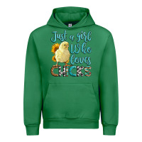 Emerald Western Just A Girl Who loves Chicks Urban Hoodie - LillyAllenDesigns