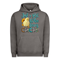 Pigment Tornado Western Just A Girl Who loves Chicks Urban Hoodie - LillyAllenDesigns