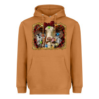 Meerkat heifer cow christmas western background Heavyweight Hoodie - RanaPortraitStore