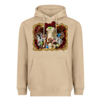 Mushroom heifer cow christmas western background Heavyweight Hoodie - RanaPortraitStore