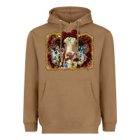 Toasted Coconut heifer cow christmas western background Heavyweight Hoodie - RanaPortraitStore