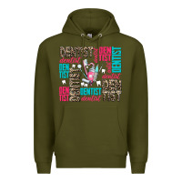 Army Green dentist Premium Hoodie - AdoDesignShop