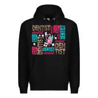 Black dentist Premium Hoodie - AdoDesignShop