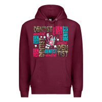 Burgundy dentist Premium Hoodie - AdoDesignShop