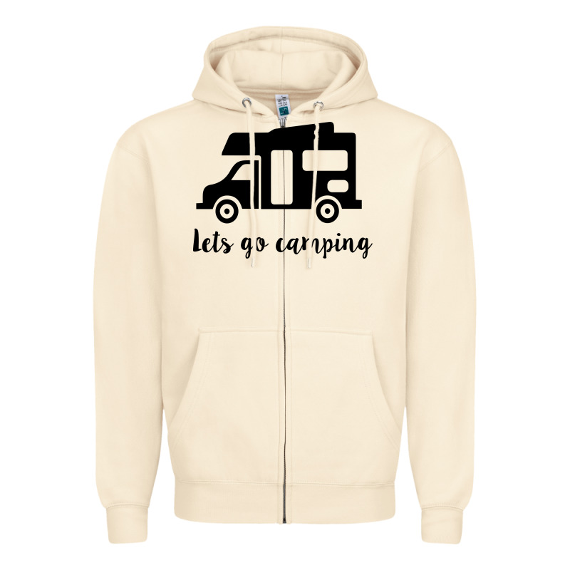 Lets Go Camping Zipper Hoodie by Unal Design | Teevron