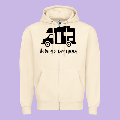 Zipper Hoodie lets go camping