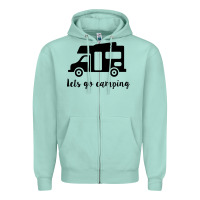 Seafoam lets go camping Zipper Hoodie - Unal Design