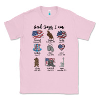 Bubblegum Pink god says i am Classic Tee - MaliasSmallBusiness