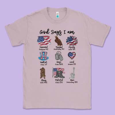 Classic Tee god says i am