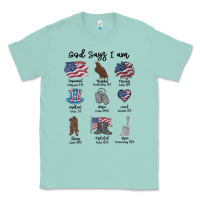 Seafoam god says i am Classic Tee - MaliasSmallBusiness