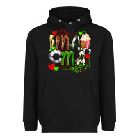 Black mama soccer with popcorn Heavyweight Hoodie - texasbilliewilder
