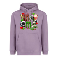 Lavender mama soccer with popcorn Heavyweight Hoodie - texasbilliewilder