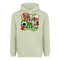 Matcha mama soccer with popcorn Heavyweight Hoodie - texasbilliewilder