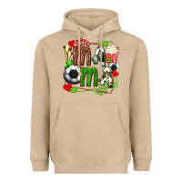 Mushroom mama soccer with popcorn Heavyweight Hoodie - texasbilliewilder
