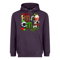 Plum mama soccer with popcorn Heavyweight Hoodie - texasbilliewilder