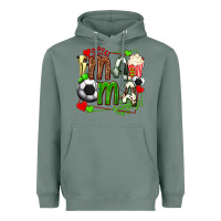 Sage mama soccer with popcorn Heavyweight Hoodie - texasbilliewilder