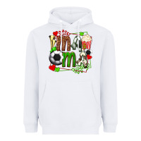 White mama soccer with popcorn Heavyweight Hoodie - texasbilliewilder