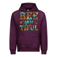 Mauve Wine Western Bee You Tiful Bee Urban Hoodie - LillyAllenDesigns