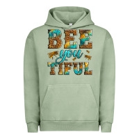 Pigment Oil Green Western Bee You Tiful Bee Urban Hoodie - LillyAllenDesigns