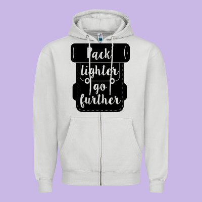 Zipper Hoodie pack lighter go further
