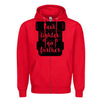 Red pack lighter go further Zipper Hoodie - Unal Design