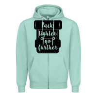 Seafoam pack lighter go further Zipper Hoodie - Unal Design