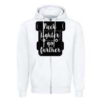 White pack lighter go further Zipper Hoodie - Unal Design